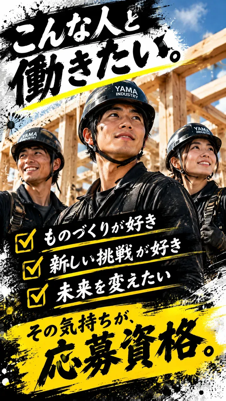 こんな人と働きたい、と書かれた採用ポスター
